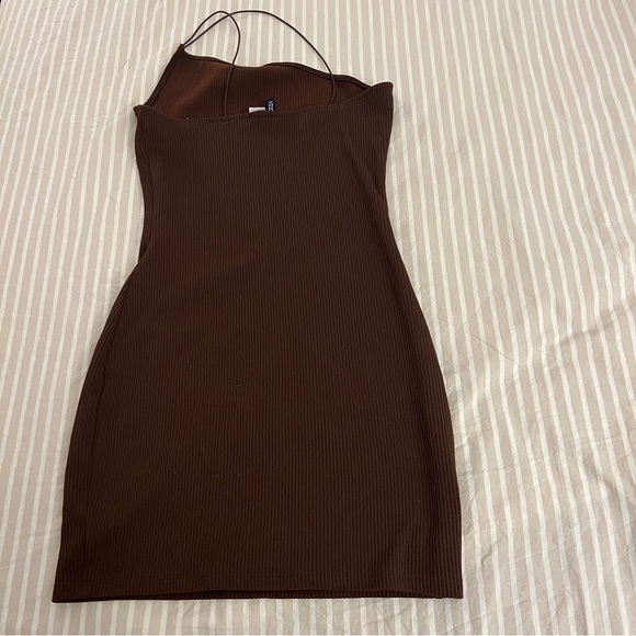 H&M - Chocolate Brown Dress** - Picture 2 of 3